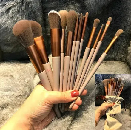 Kit maquiagem profissional Kabuki, 13 peças