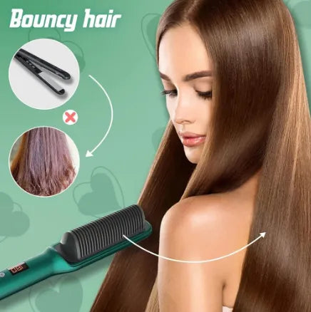 Escova Aquecedora Elétrica para Cabelo, Cabos Bivolt, 3 em 1, 45W, 110 220V