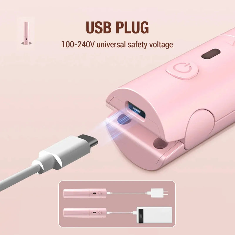 Multifuncional alisador de cabelo deve ter portátil pequena máquina de ondulação tala cutícula proteger danos reduzindo plug usb